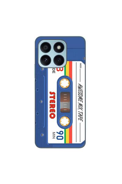 OEM Husa compatibila cu Honor X8b Silicon Gel Tpu Model Caseta Vintage Mix Tape