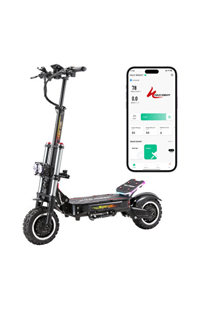 HALO KNIGHT T107 Pro electric scooter 3000W*2 95km/h 60V 38.4Ah 80km hydrauli...