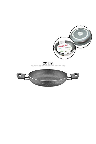 Greathings PAPİLLA FRED ( EGG PAN ) ( 20 CM ) ( SAHAN ) ( GRANİT TAVA ) ( GRİ...