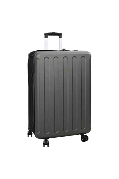 vidaxl Valiză cu blocare Gri închis 50 x 30 x 76 cm Plastic ABS