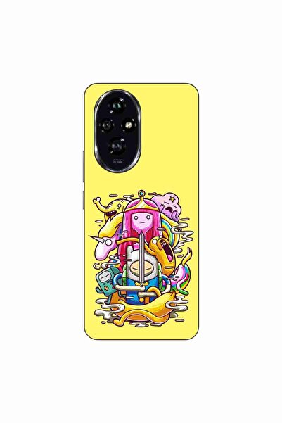 OEM Калъф, съвместим с Honor 200, силиконов гел TPU, с дизайн Adventure Time