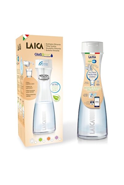 LAICA GlaSSmart Water Filter Jug, Glass, 1.1 Liters, Green