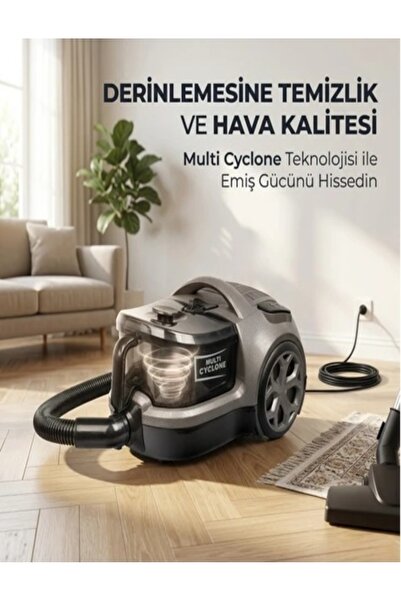 CYCLONE FANTOM CARBON CC4500 TOZ TORBASIZ SÜPÜRGE