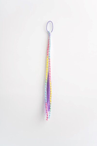 Banamio Balloon Braided Tinsel Detailed Elastic Hair Clip