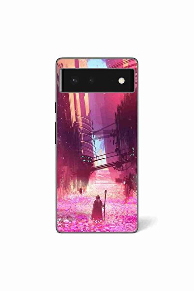 OEM Калъф, съвместим с Google Pixel 6, силиконов гел TPU, с мотив Фентъзи маг...