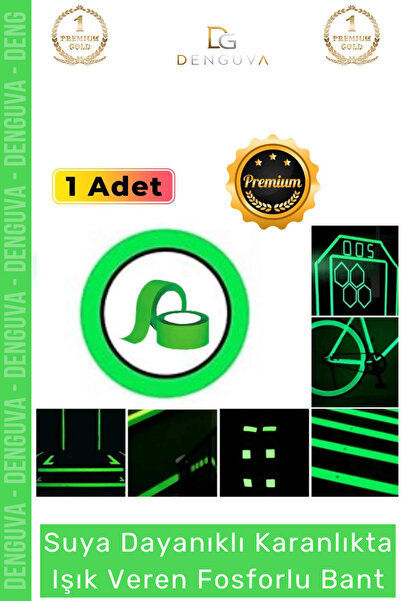 Denguva # Reflective Tape 4 Meters Green Phosphorescent Photoluminescent Warn...