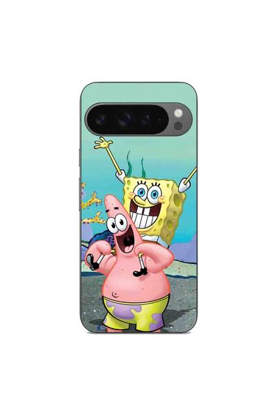OEM Husa compatibila cu Google Pixel 9 Pro XL Silicon Gel Tpu Model Spongebob