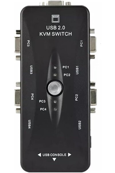 Yıldızan Switch KVM USB TAMGÜN cu 4 porturi, switch 4 în 1 pentru 4 case și 1...