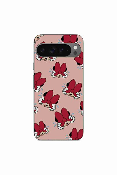 OEM Калъф, съвместим с Google Pixel 9 Pro XL, силиконов гел TPU, с десен Мини...