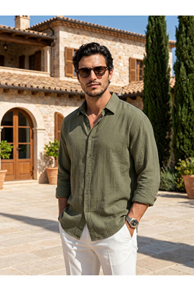 LUMAST Men's Premium Oversize Shirt - Alaçatı Rüzgarı