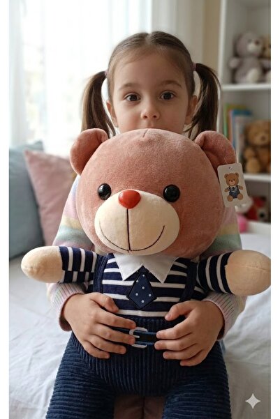 Pufline Cute Bear in Dress Plush Toy 45 cm