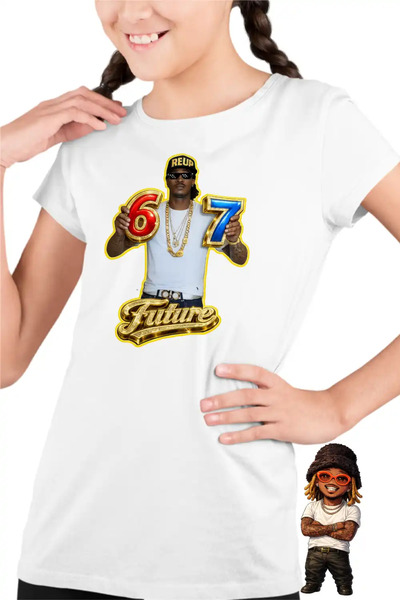 OEM Tricou Copii Fete Future Six Seven 67 Rapper