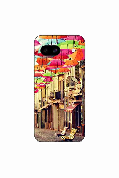 OEM Husa compatibila cu Google Pixel 8A Silicon Gel Tpu Model Strada Umbrele ...