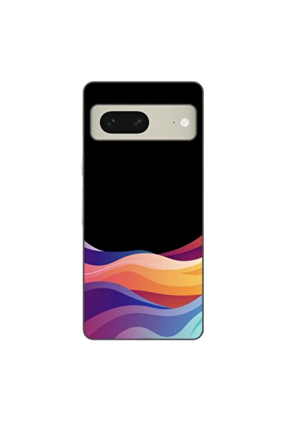 OEM Husa compatibila cu Google Pixel 7 Silicon Gel Tpu Model Neon Waves