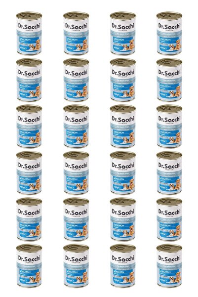 Dr. Sacchi Dr.Sacchi yetişkin köpek-somonlu 400gr x 24 adet