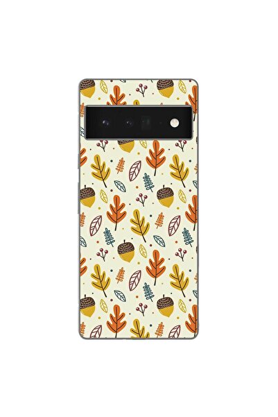 OEM Husa compatibila cu Google Pixel 6 Pro Silicon Gel Tpu Model Autumn Pattern