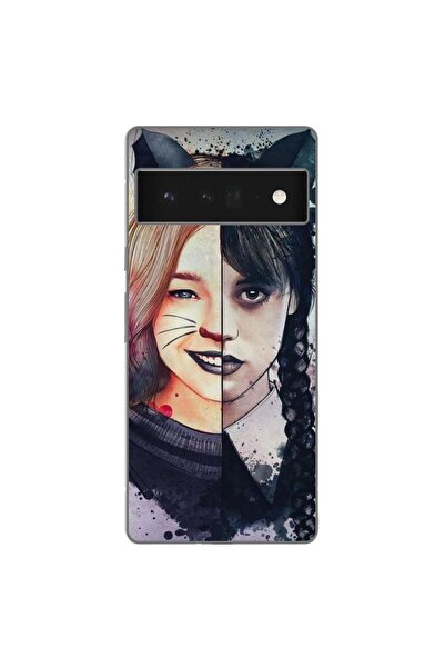 OEM Husa compatibila cu Google Pixel 6 Pro Silicon Gel Tpu Model Wednesday si...