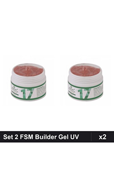 FSM Set 2 Gel Constructie UV LED 15g, Builder Gel Manichiura Profesionala