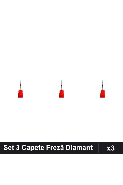 NAİLS Set 3 Capete Freză Diamant Unghii, Manichiură Profesională, Pedichiură ...