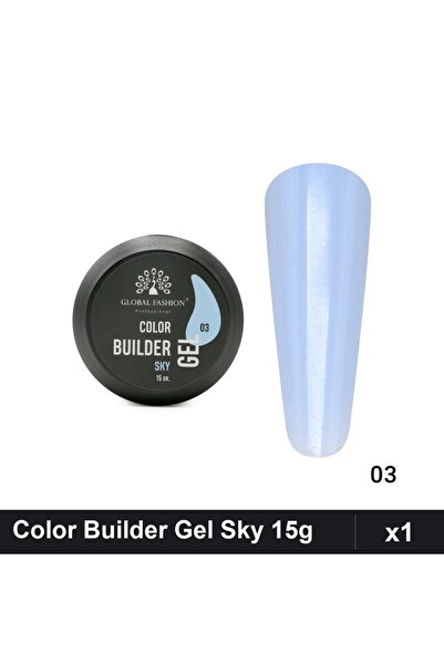 global fashion Color Builder Gel UV 15g Nr.03 Sky, Constructie Unghii Gel