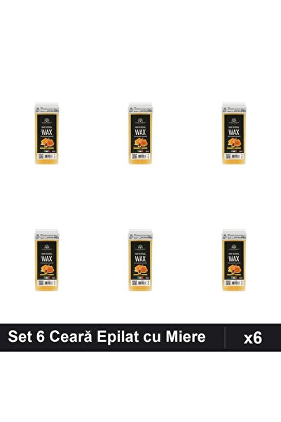 Makeup Set 6 Ceară Epilat Unica Folosință 100ml cu Miere, Epilare Corporală