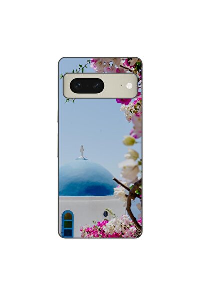 OEM Калъф, съвместим с Google Pixel 7, силиконов гел TPU, с десен Гърция Сант...