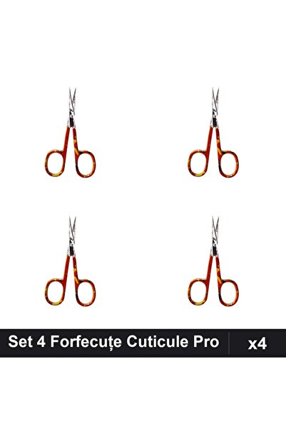 One Group Set 4 Forfecuțe Profesionale Cuticule One Group, Clești Unghiere Ma...
