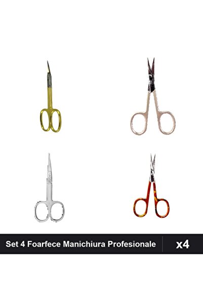 One Group Set 4 Foarfece Manichiura Profesionale One Group, Cuticule și Unghi...