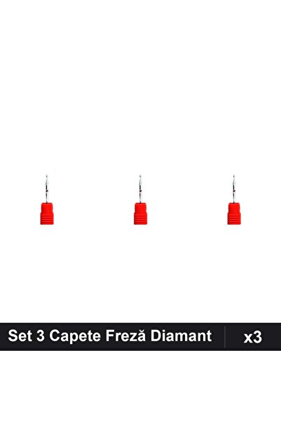 NAİLS Set 3 Capete Freză Diamant Unghii, Manichiură Profesională, Accesorii P...