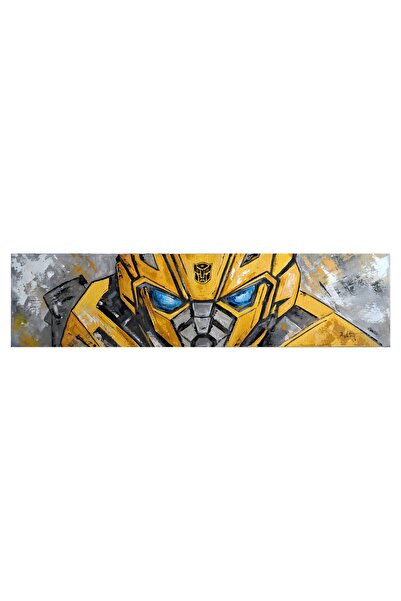 OEM Painting Steel Gaze Hand Acrylic on Canvas 25X100cm - Modern Handmade Decor