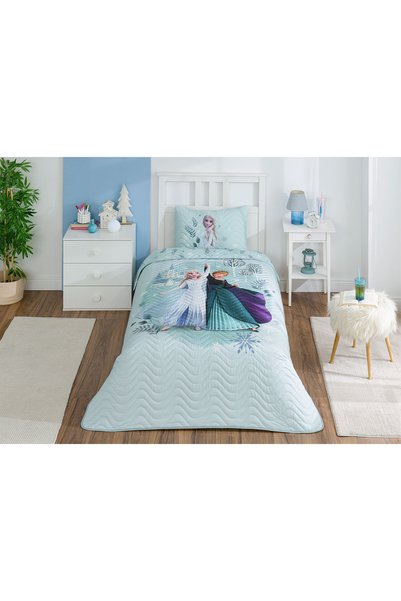 Özdilek Frozen Leaves Disney Licensed Single Child Bedspread