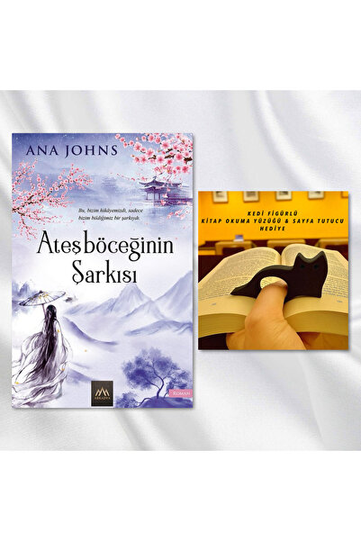 Arkadya Yayınları ATEŞBÖCEĞİNİN ŞARKISI / KEDİ FİGÜRLÜ KİTAP OKUMA YÜZÜĞÜ & S...