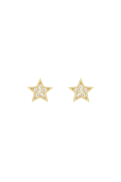Lisa&Co. Cercei Argint Shiny Star Frame L Argint placat cu rodiu / Zircon / Alb