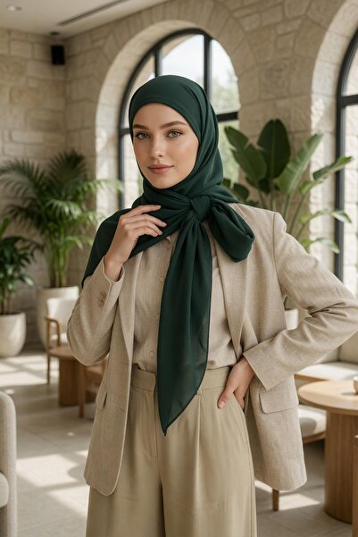 Aisha's Design Connectable Non-Slip Combed Cotton Inner Layer, Chiffon Shawl,...