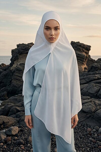 Aisha's Design Non-Slip Combed Cotton Inner Layer, Chiffon Shawl, Ps-62