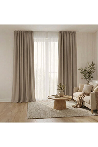 ArasyaHome Draperie de Textura Groasa YEMEN 80% Blackout Grej