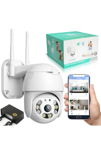 ip Cameră de supraveghere WiFi Smart interior-exterior, model cu două antene ...