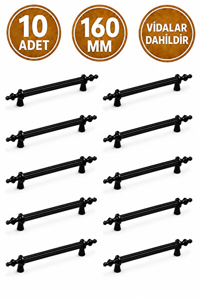 Regisan 160 mm Siyah Boru Kulp 10 Adet
