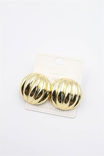 atastore2017 Curved Earrings - Gold