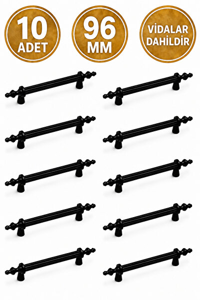 Regisan 96mm Siyah Boru Kulp 10 Adet
