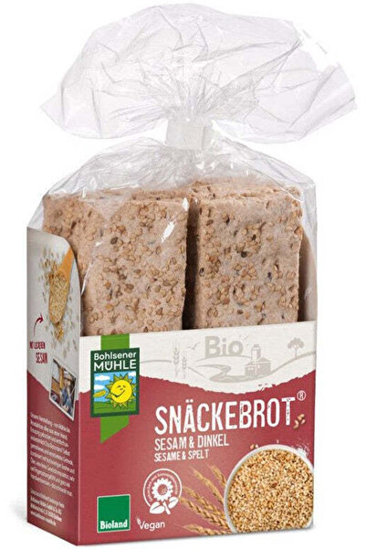 Bohlsener Muhle Organic crispy bread with sesame and spelt, 200g