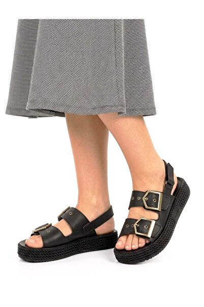 McDark Women's Light Sole Summer Sandals-Black