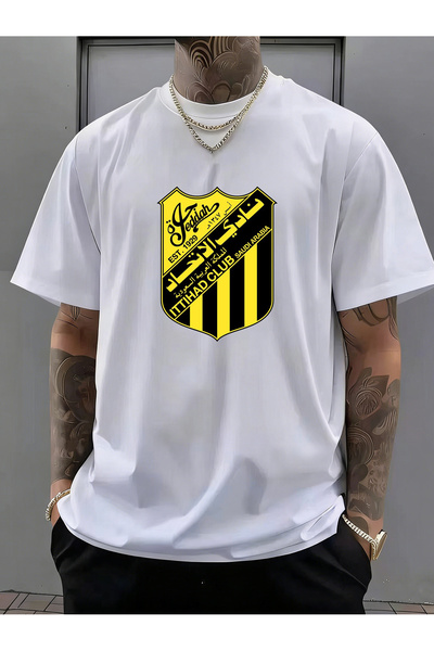 SAUDI RonaldoCR7 AI Nassr FC logo graphic T-Shirt Men and Women's 100% Cotton...