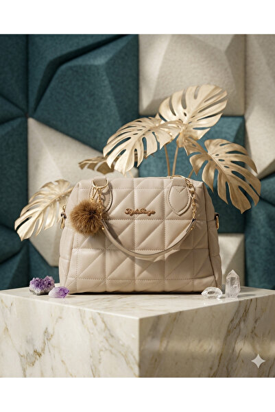 mavolie Pompom Chain Shoulder Bag