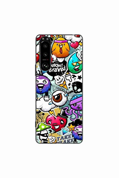 OEM Husa compatibila cu Sony Xperia 5 III Silicon Gel Tpu Model Pop Art Graffiti