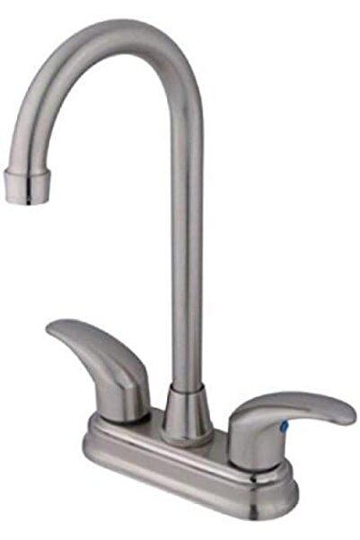 Yıldızan Ttktechnology Kb6498Ll 4 Inch Center Bar Faucet, 10.7 Cm, Brushed Ni...