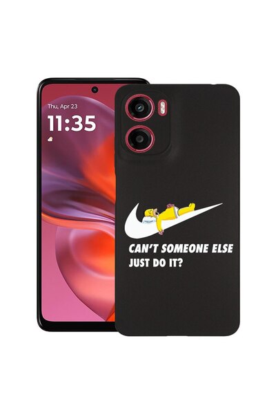 bestcase Θήκη για Motorola Moto G06 με σχέδιο Simpson Just Do It, TPU Ματ Εξα...