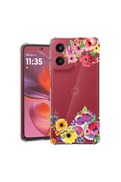 bestcase ¬Æ Husa pentru Motorola Moto G05, Anti Shock 1.5MM, Flowers, Protect...