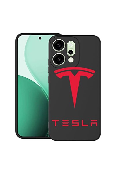 bestcase ¬Æ Husa pentru OPPO Reno14 5G cu Design Tesla Red, TPU Mat Ultra Sli...