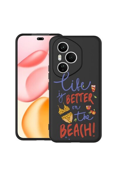 bestcase Υπέρλεπτη Θήκη Σιλικόνης για Honor 400 Pro με Σχέδιο Παραλίας, 20436...